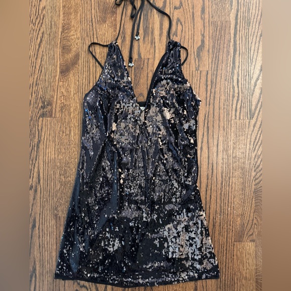 Free People Double Take Sequin Mini Dress XS - Picture 14 of 16